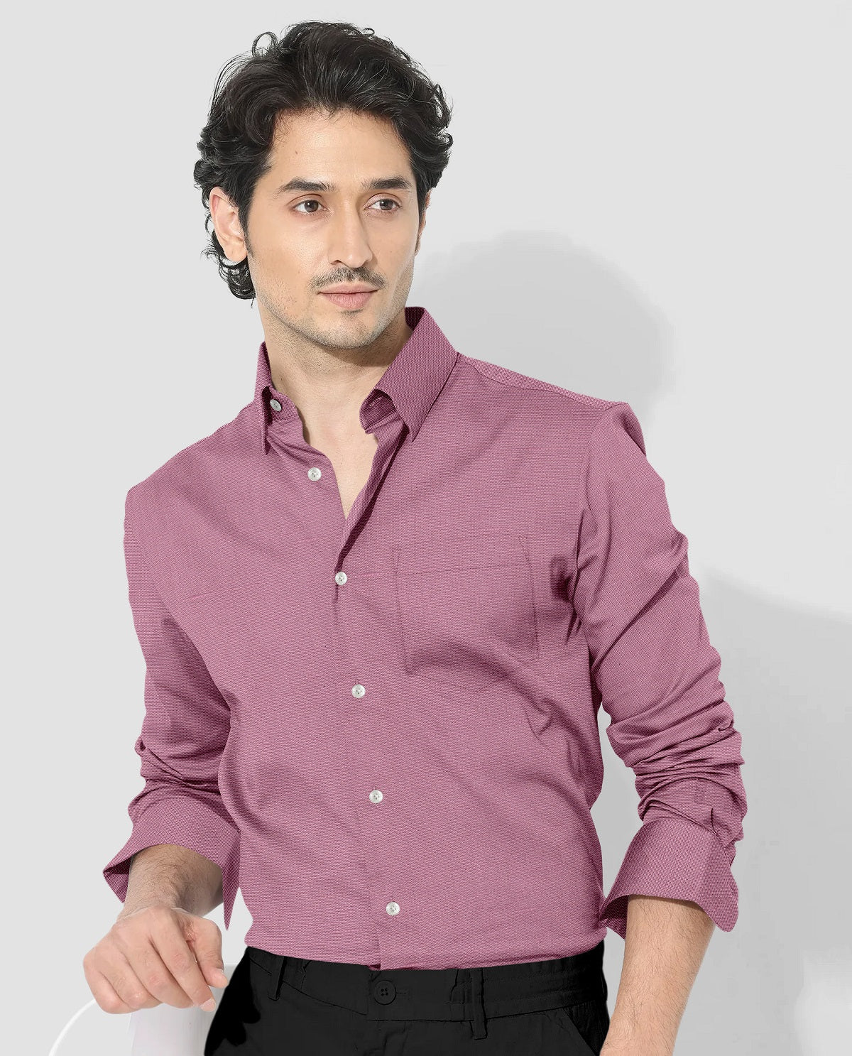 Millennial Pink Luxurious Linen Shirt