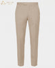 Beige Wool Rich Slight Stretch Pant