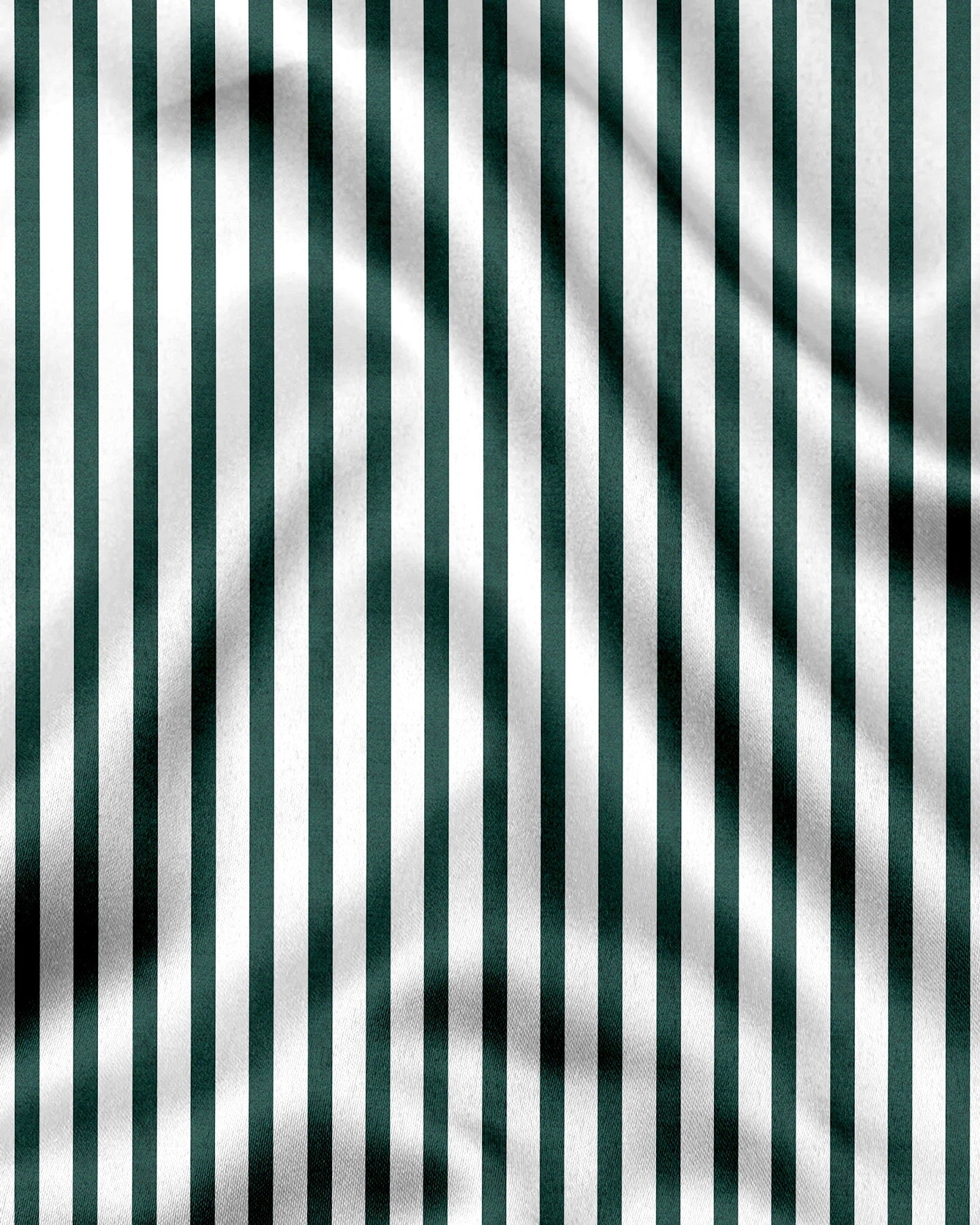 Everglade Forest Green Candy Stripes Cotton Shirt