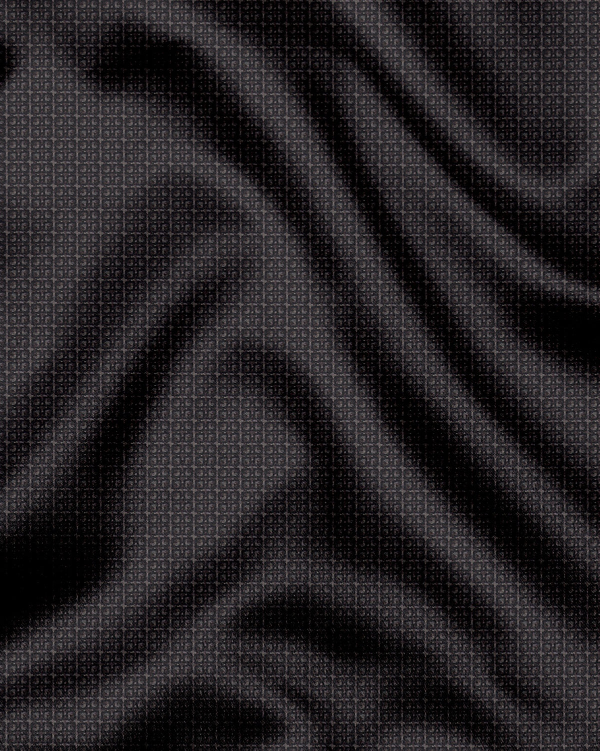 Olive with Espresso Brown and Jade Black Square Jacquard Check 2 Ply Giza Cotton Shirt