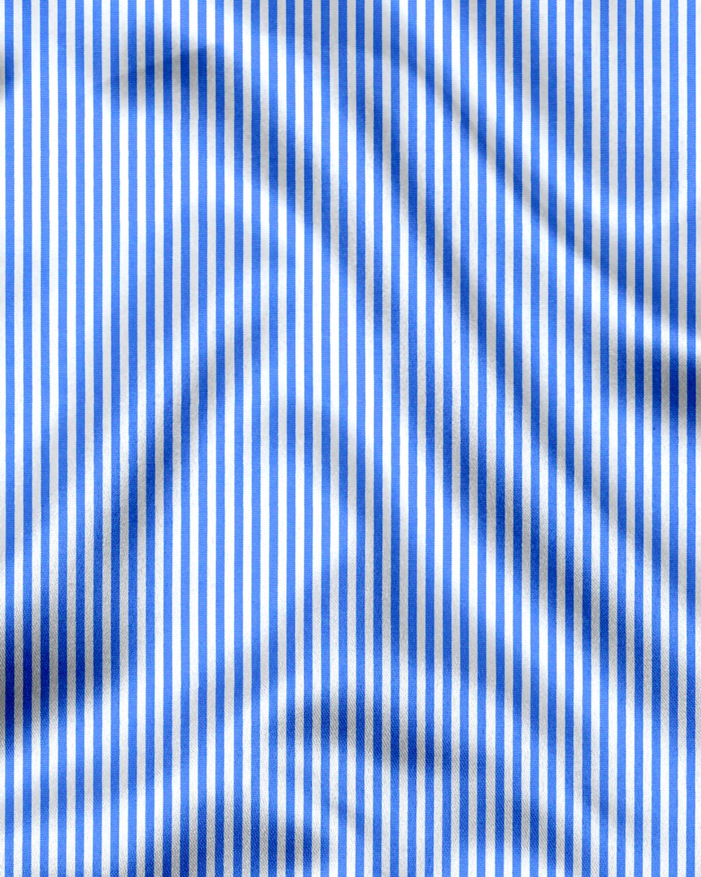 Cornflower Blue and White Pinstripes Premium Cotton Shirt