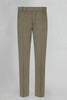 Iguana Green Solid Wool Blend Pant