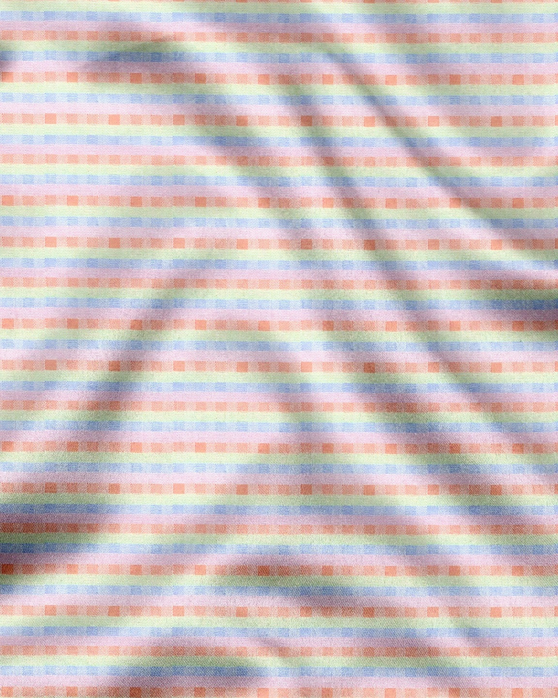 Cradle Pink with Patina Green Jacquard Checks Egyptian Giza Cotton Shirt