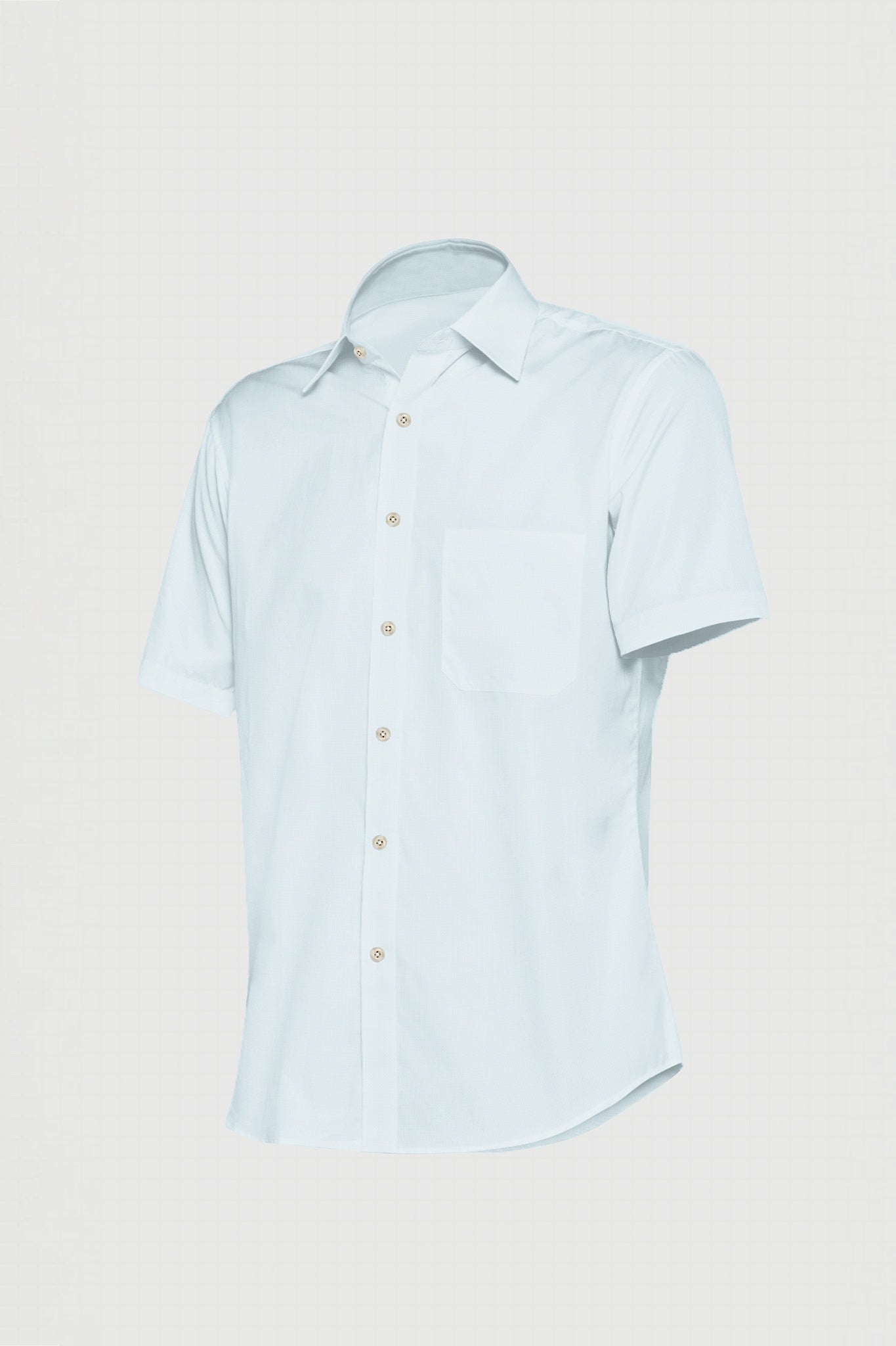 Fog Grey Giza Cotton Shirt