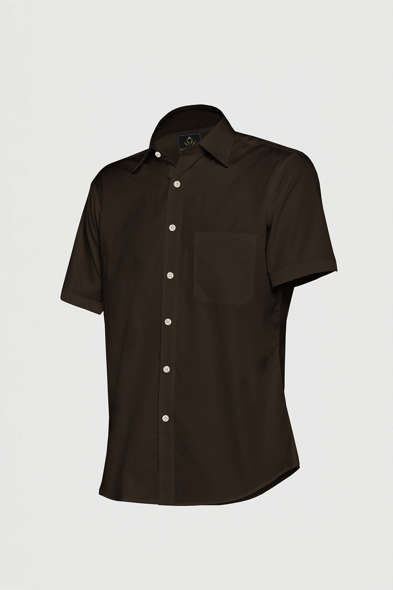 Coffee Brown Giza Cotton Shirt - Mens Custom Shirts in Bengaluru India