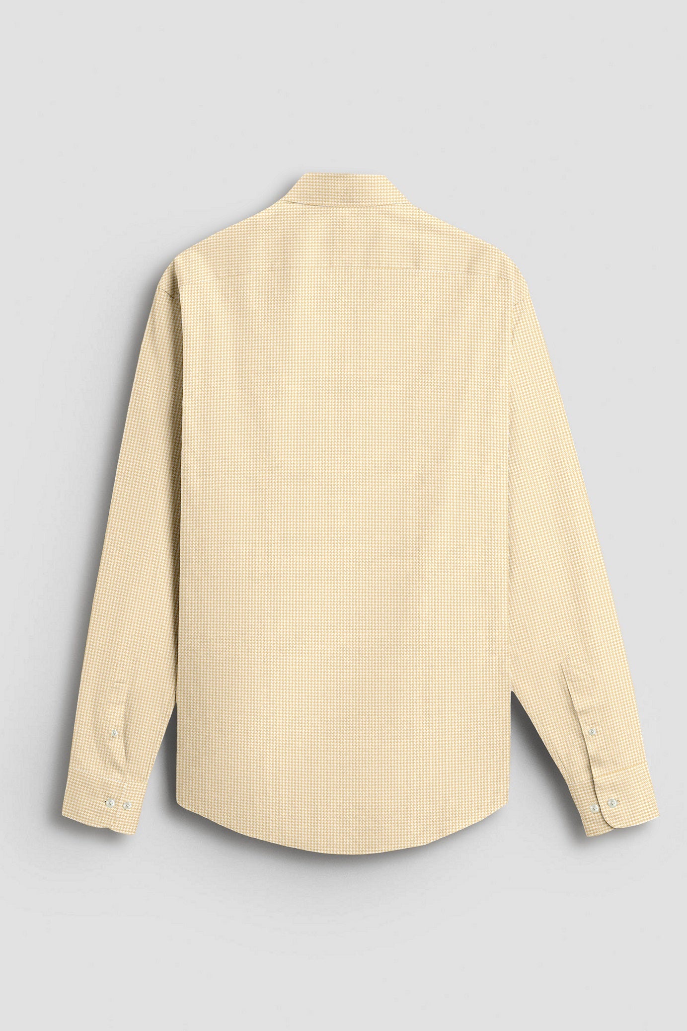 Lemonade and White Ninja Shuriken Printed Cotton Shirt