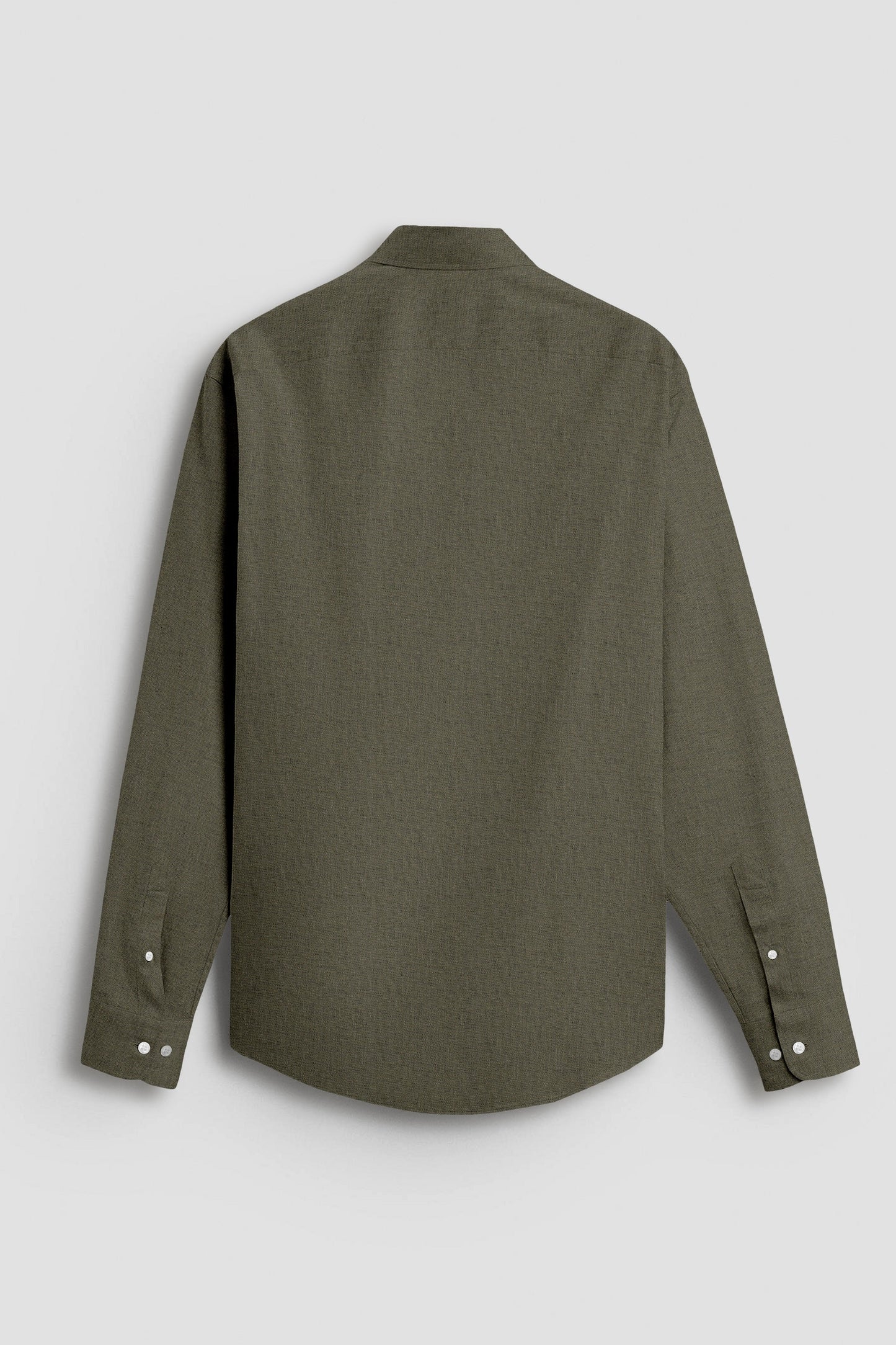 Moss Green Cotton Linen Shirt-Buy Plus size Shirts in India