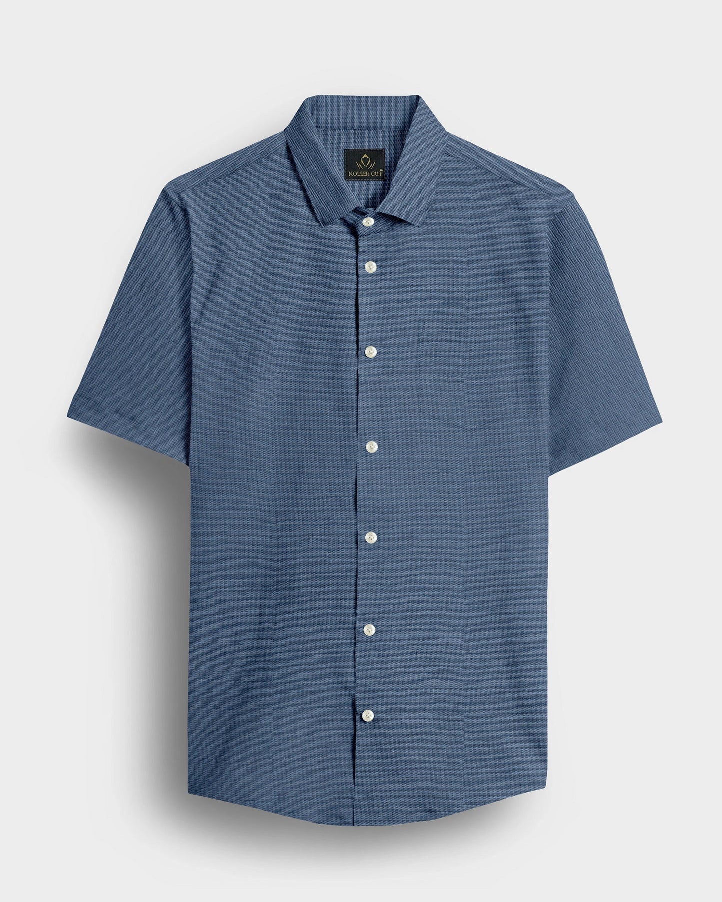 Stone Blue Luxurious Linen Shirt