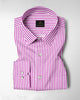 White and Tillandsia Purple Candy Stripes Cotton Shirt