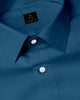 Sapphire Blue Giza Cotton Shirt - Custom Shirts Near Me Delhi