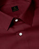 Vermilion Red Men's Cotton Linen Shirt