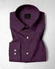 Thunder Purple Men's Solid Giza Cotton Shirt