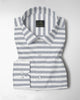 White and Denim Blue Stripes Egyptian Giza Cotton Shirt - Buy Custom Shirts Online in Delhi