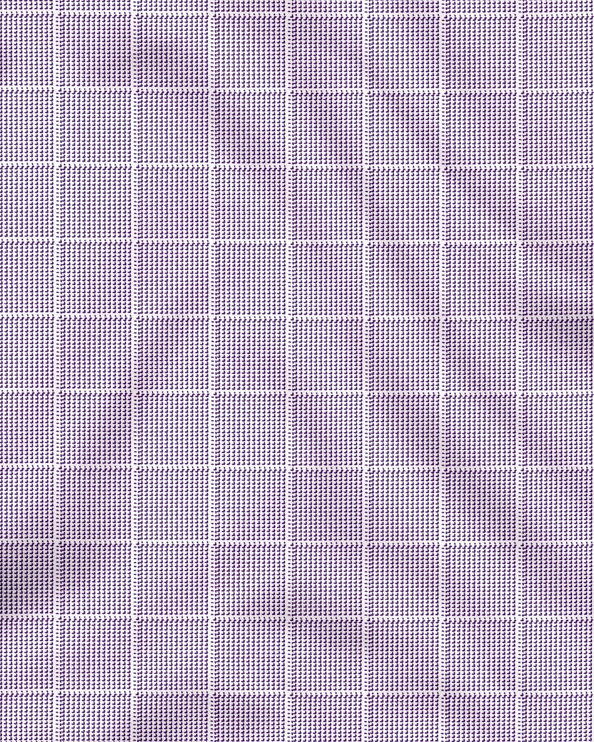 Lavender and Frost White Checks Cotton Shirt