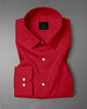 Cadmium Red Luxurious Linen Shirt Best pure linen shirt in India pluss size linen shirt in india