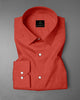 Celosia Orange Cotton Linen Shirt - Linen Plus Size Shirts for Men in Bengaluru