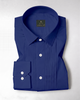 Indigo Blue Giza Cotton Tuxedo Shirt