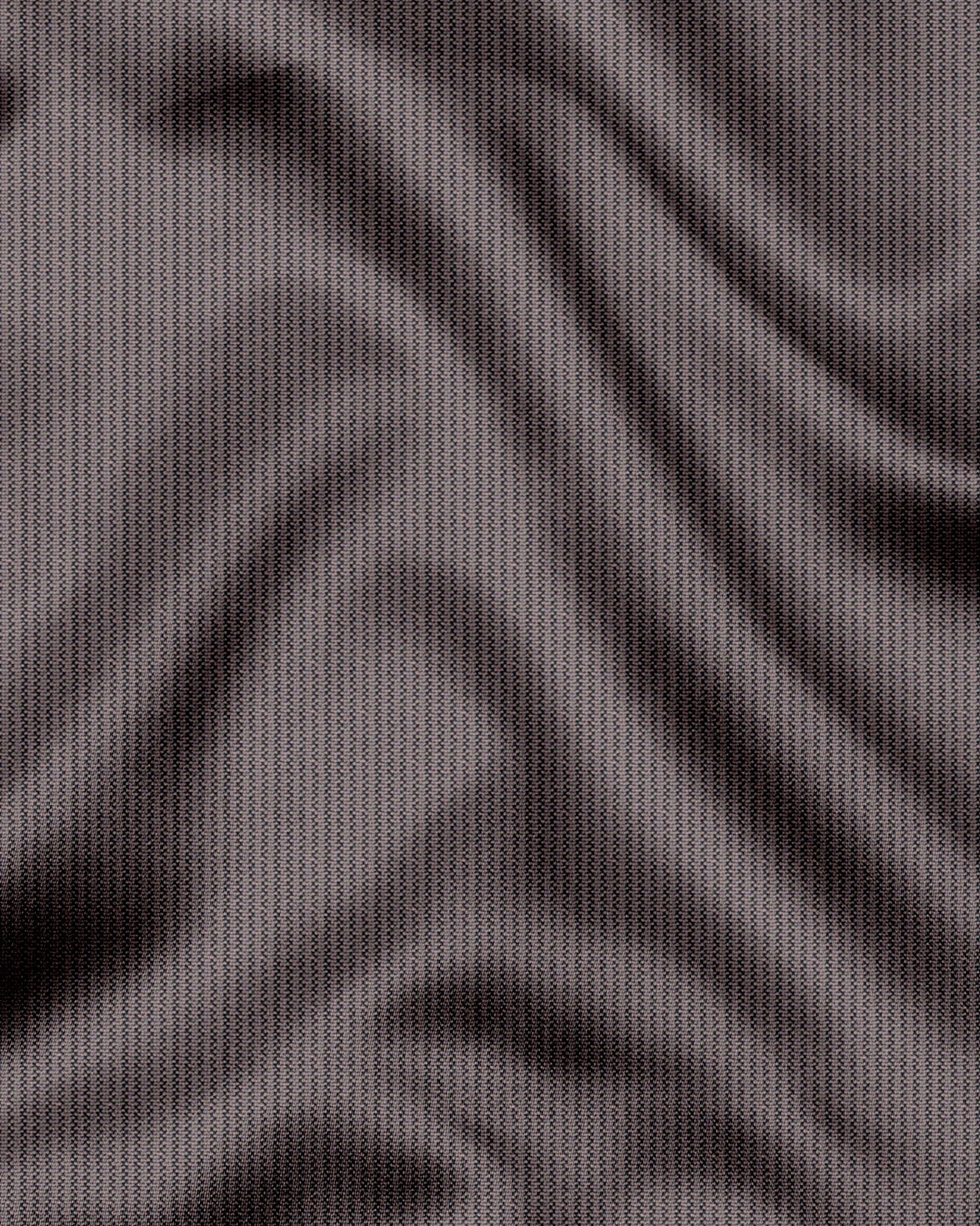 Jaspillite Brown and Coal Black Herringbone Stripes Oxford Cotton Shirt