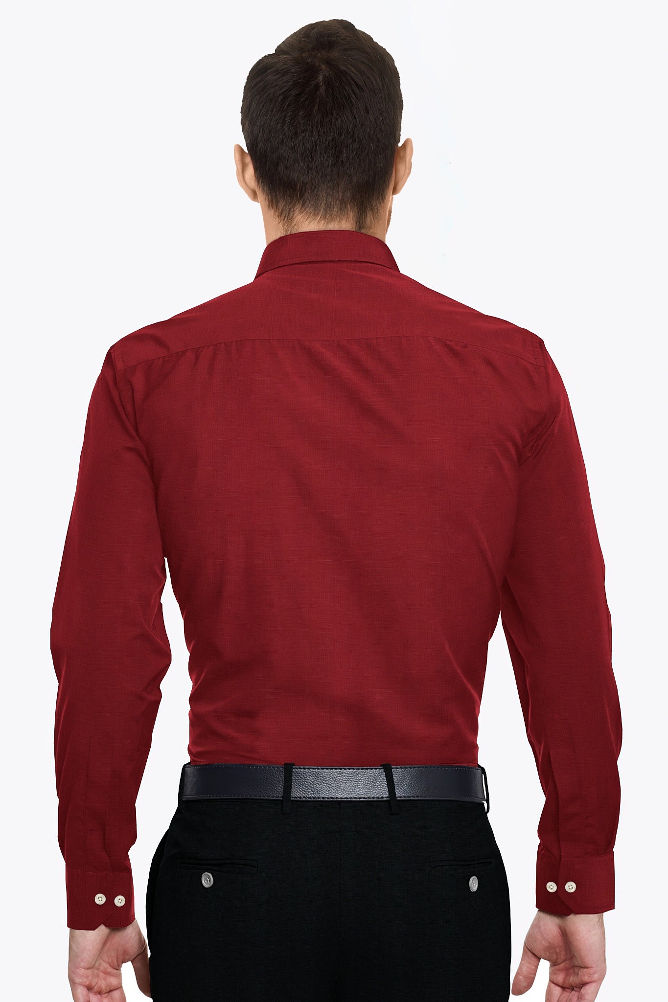 Red Cotton Linen Shirt