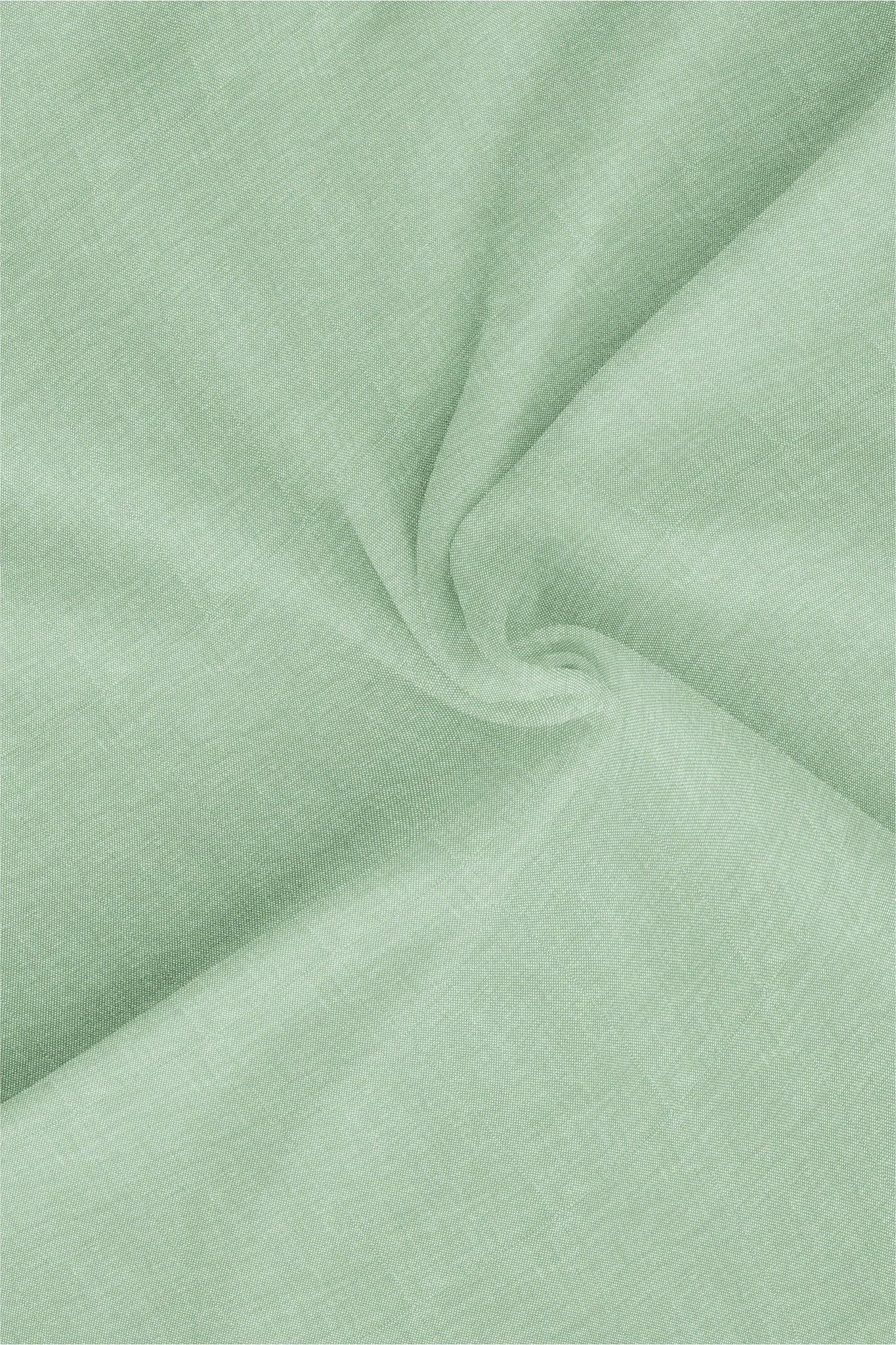 Lichen Green Mandarin Collar Plain Oxford Cotton Formal Shirt