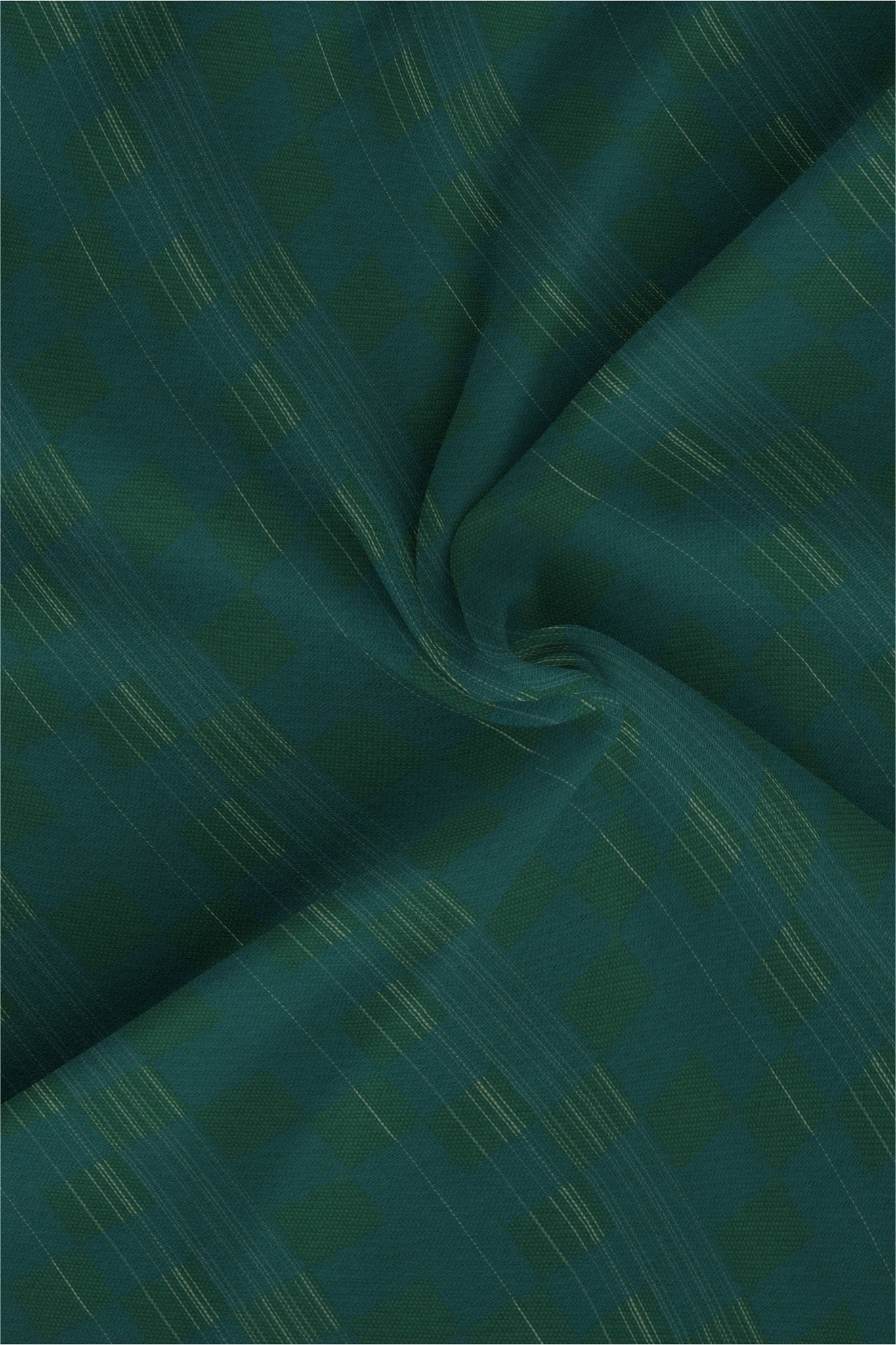 Alpine Green and Myrtle Green Box Checks Premium Egypitan Giza Cottton Shirt