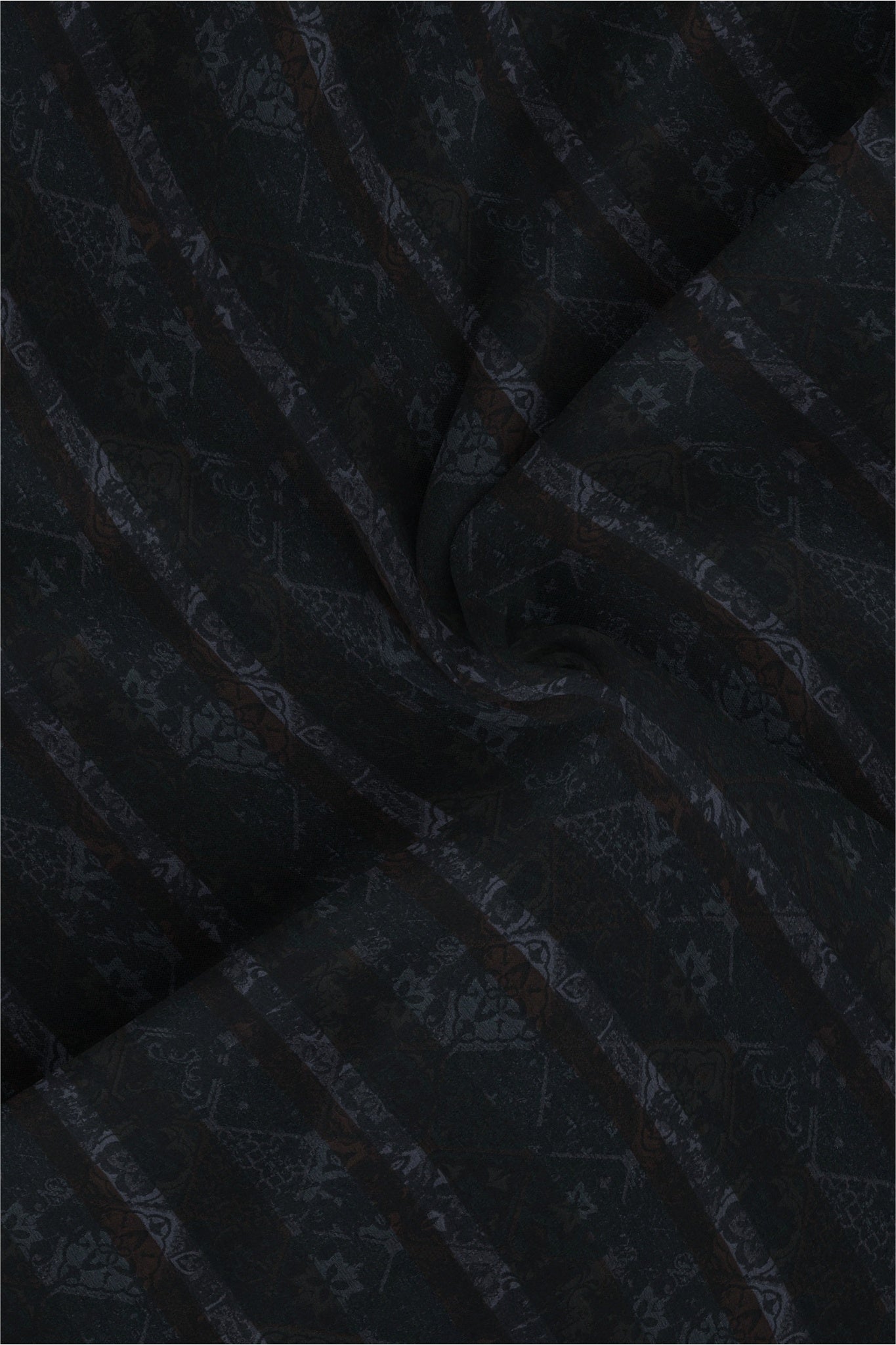 Platinum Gray with Cilantro Green and Tiramisu Brown Multicolored Jacqurd Abstract Stripes Egyptian Giza Cotton Shirt
