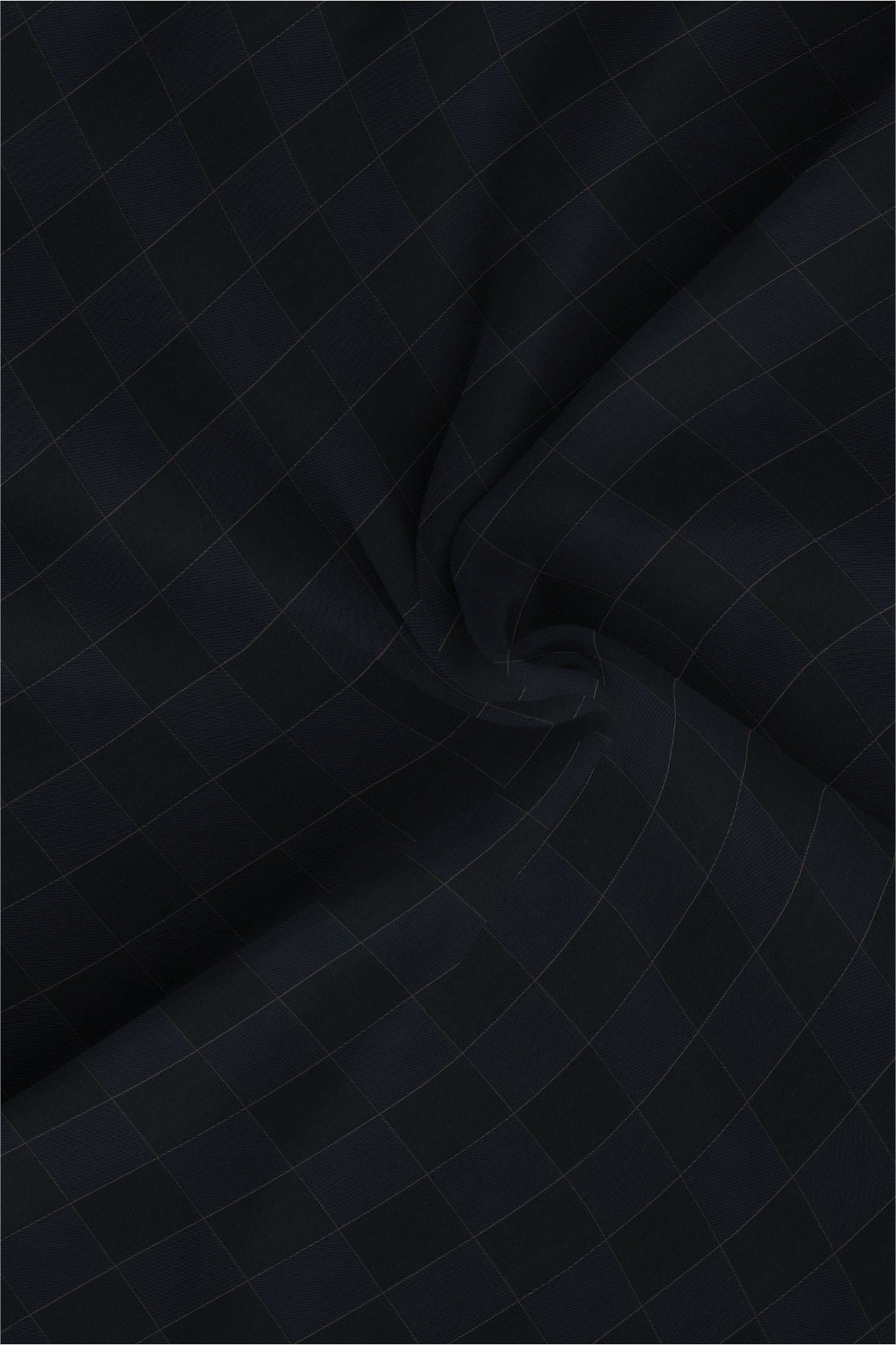 Jade Black and Opal Blue Checks Egyptian Giza Cotton Shirt