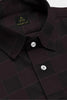 Jade Black and Tillandsia Purple Checks Premium Egyptian Giza Cotton Shirt
