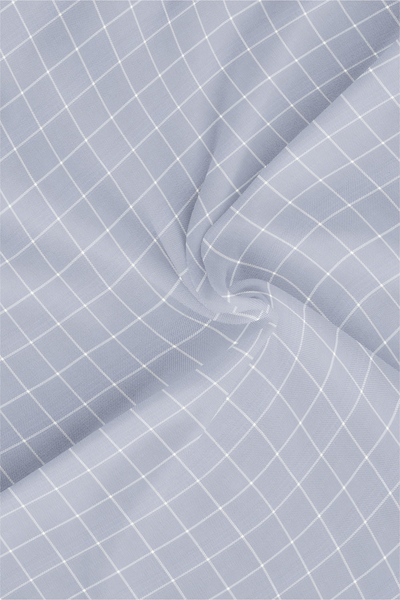Mirage Gray and White Jacquard Check Premium Egyptian Giza Cotton Shirt