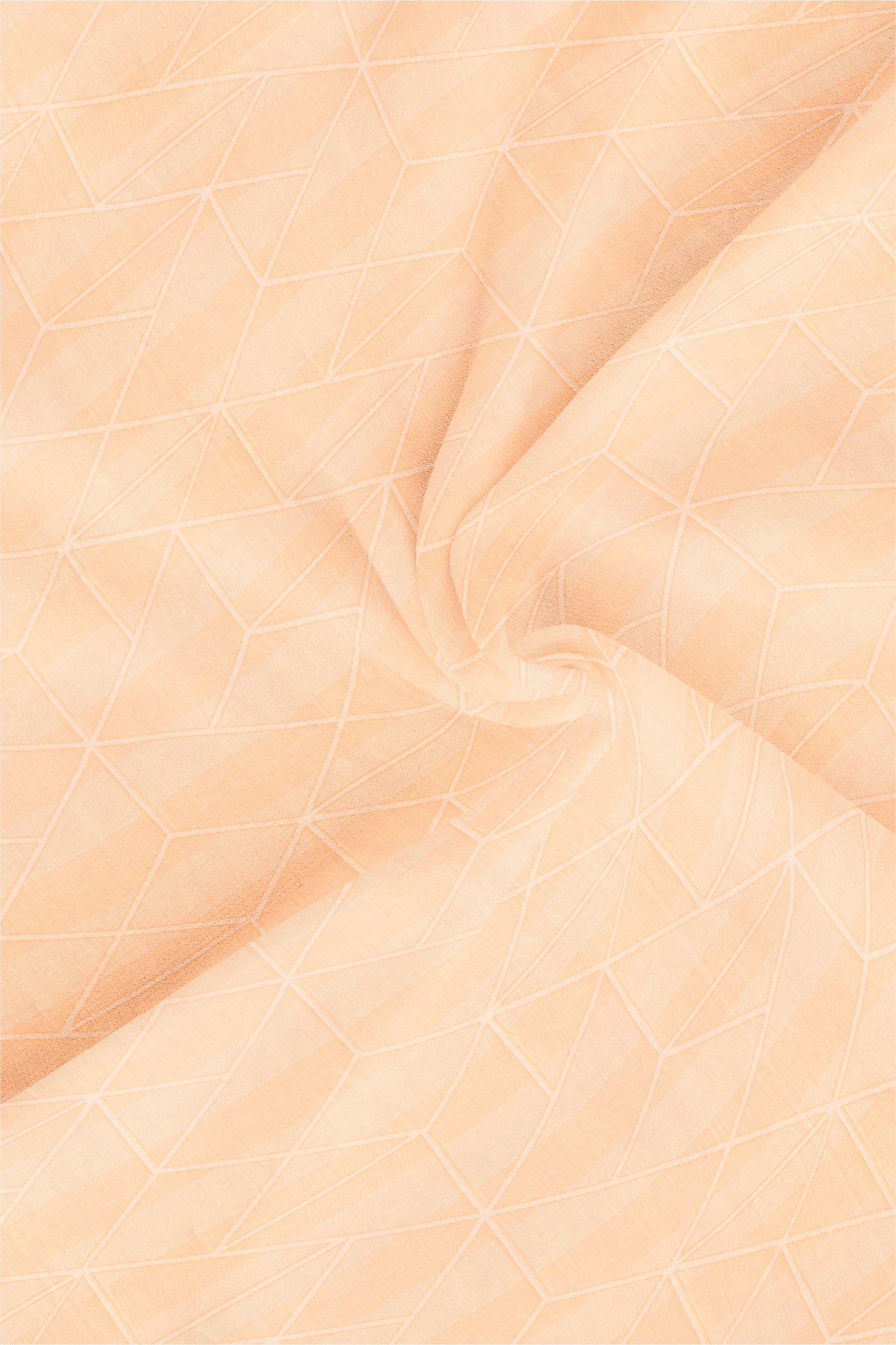 Apricot Peach Abstract Jacquard Print Egyptian Giza Cotton Shirt