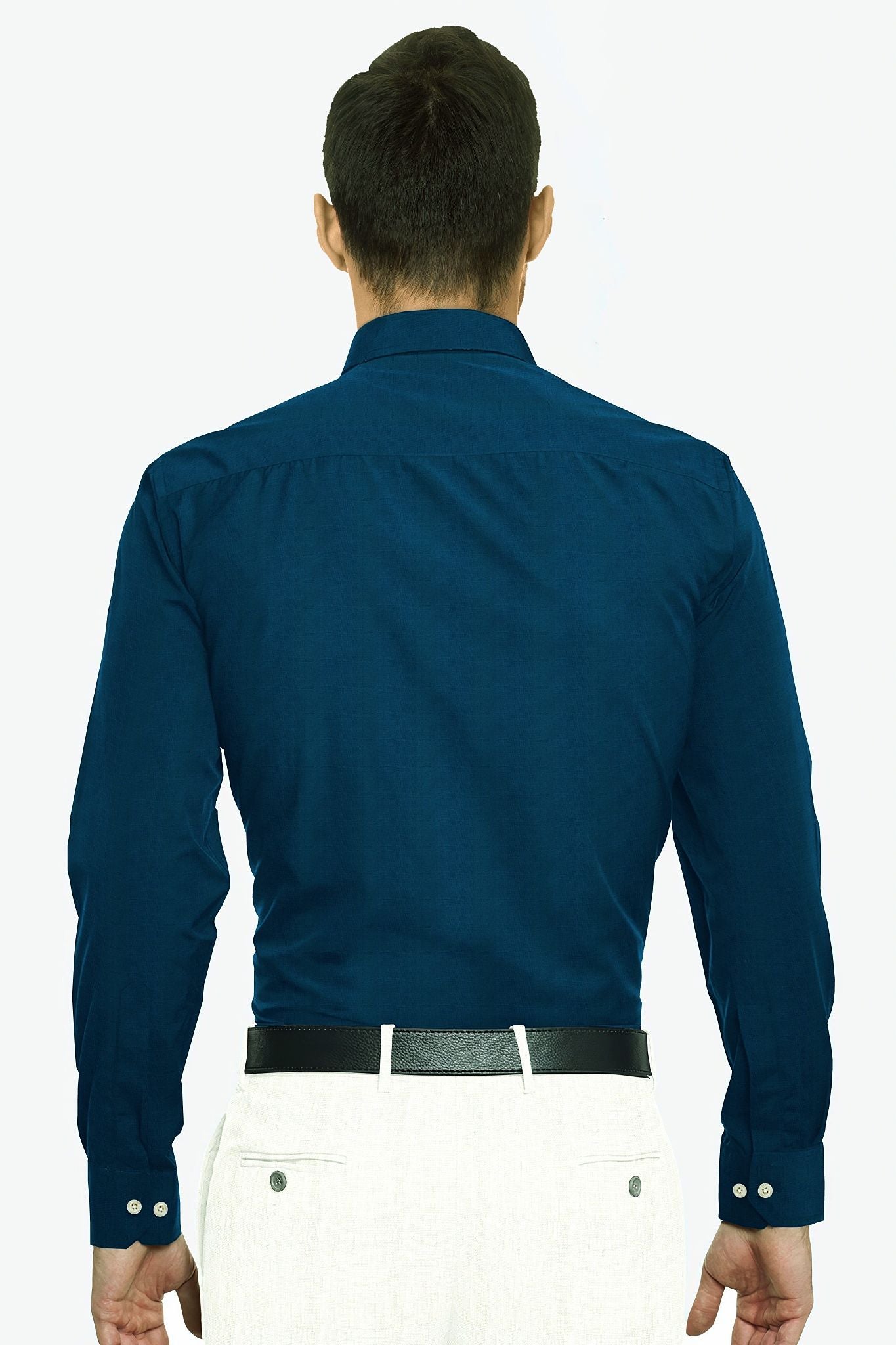 Royal Blue Luxurious Linen Shirt - Buy Linen Plus Size Shirts for Men in Mumbai