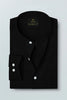 Jade Black Mandarin Collar Premium Oxford Cotton Shirt