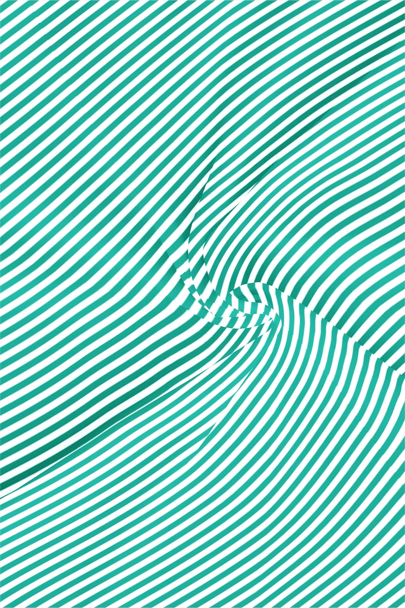 Ambrosia Green and White Candy Stripes Cotton Shirt