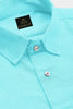 Arctic Blue Men's Luxurious Linen Shirt