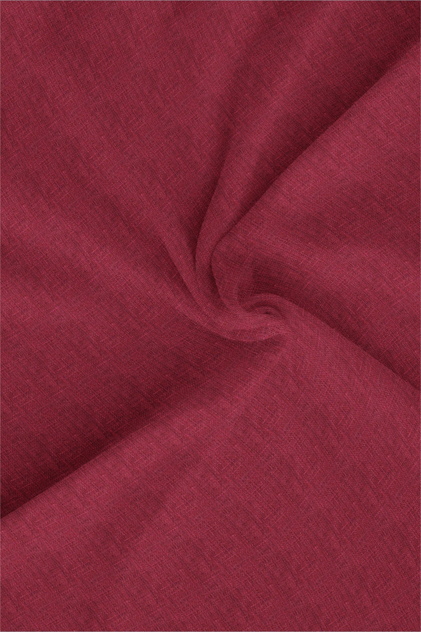 Carmine Red Men's Luxurious Linen Shirt