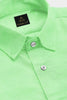 Lime Green Men's Luxurious Linen Shirt
