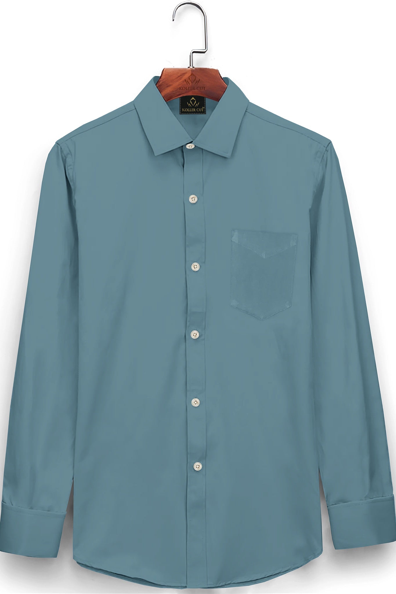 Stone Blue Giza Cotton Shirt