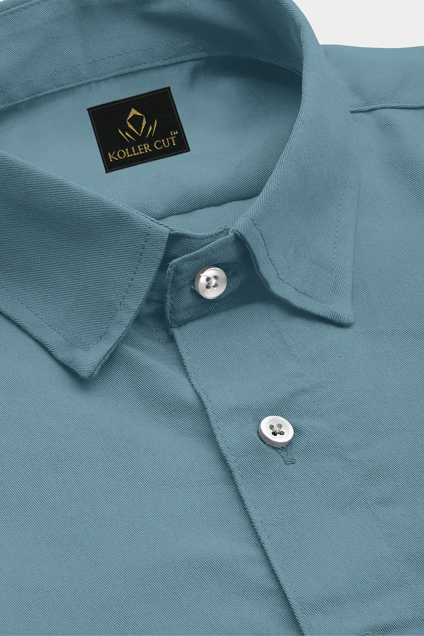 Stone Blue Giza Cotton Shirt