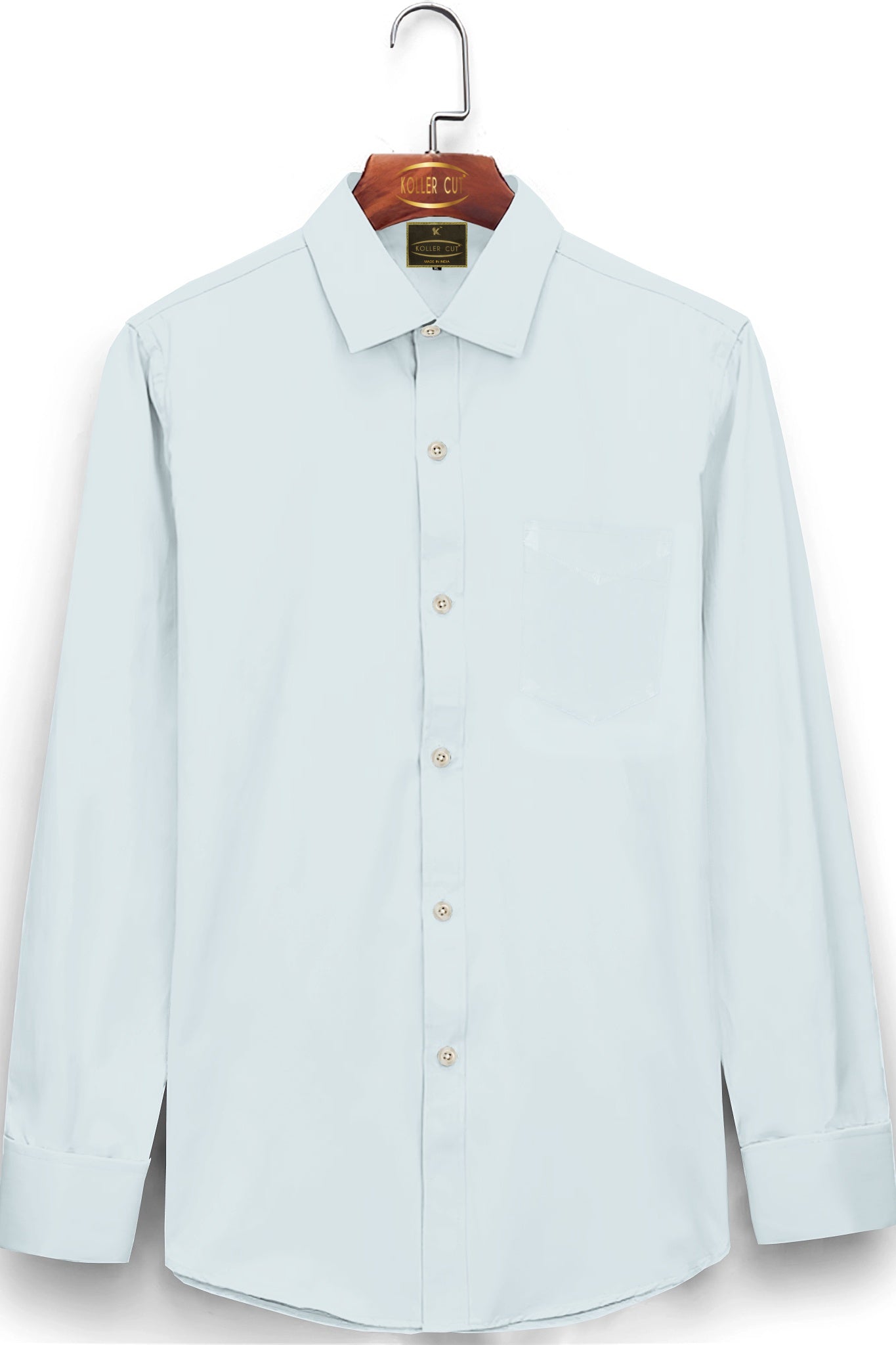 Fog Grey Giza Cotton Shirt
