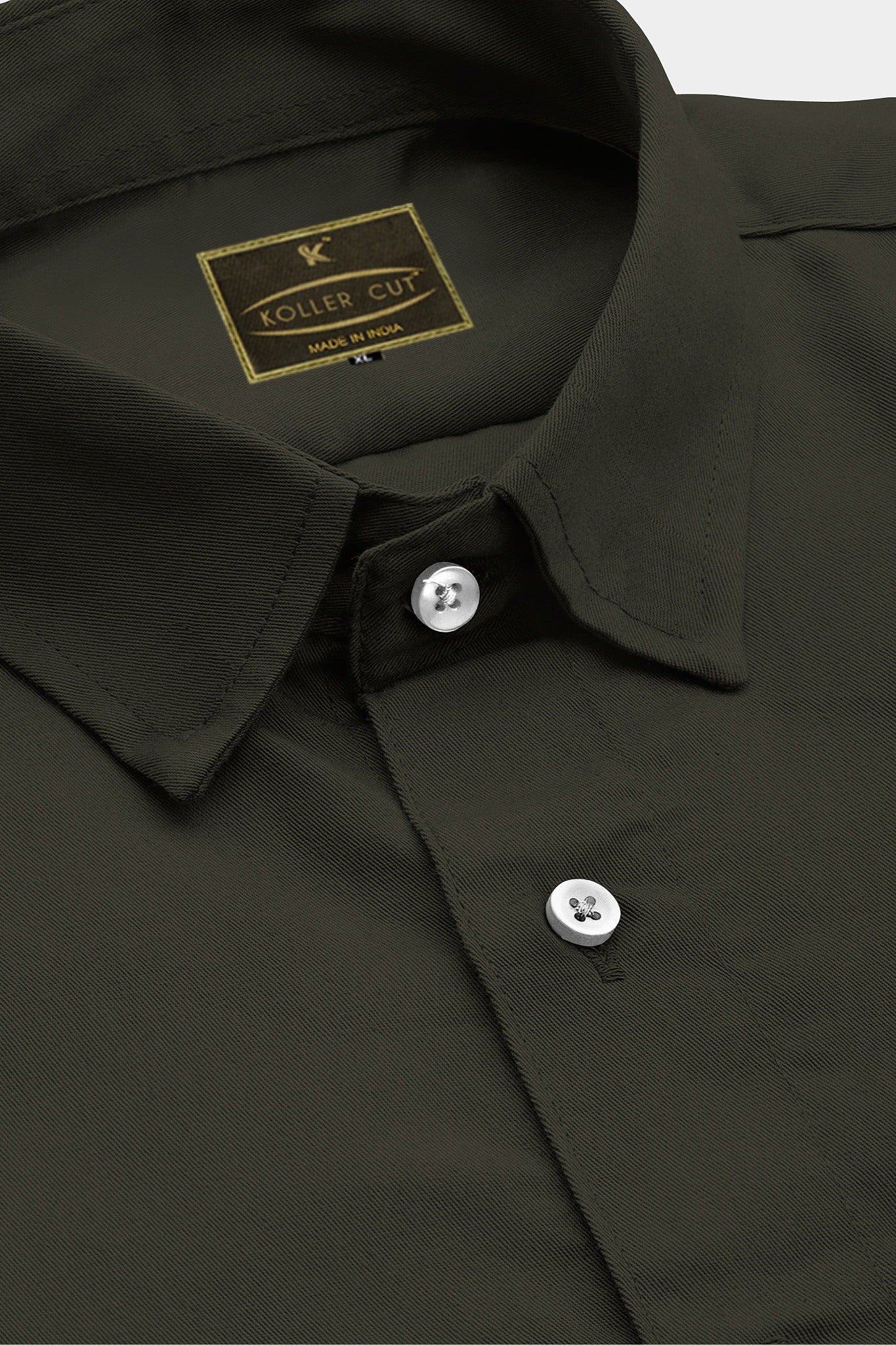 Wood Brown Giza Cotton Shirt