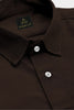 Umber Brown Men's Giza Cotton Shirt