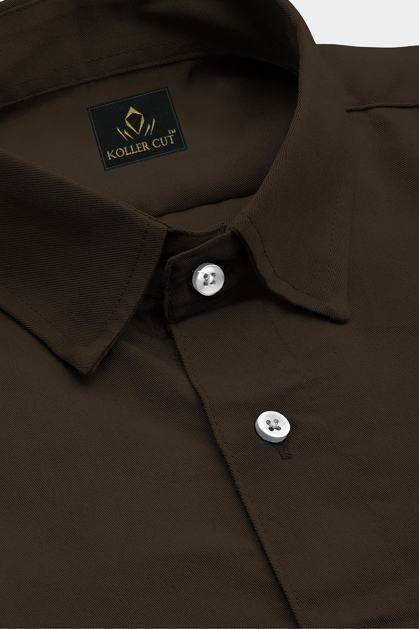 Coffee Brown Giza Cotton Shirt - Mens Custom Shirts in Bengaluru India