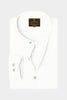 Snow White Mandarin Collar Giza Cotton Shirt