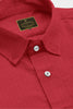 Raspberry Red Men's Cotton Linen Shirt