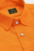 Goldfish Orange Cotton Linen Shirt