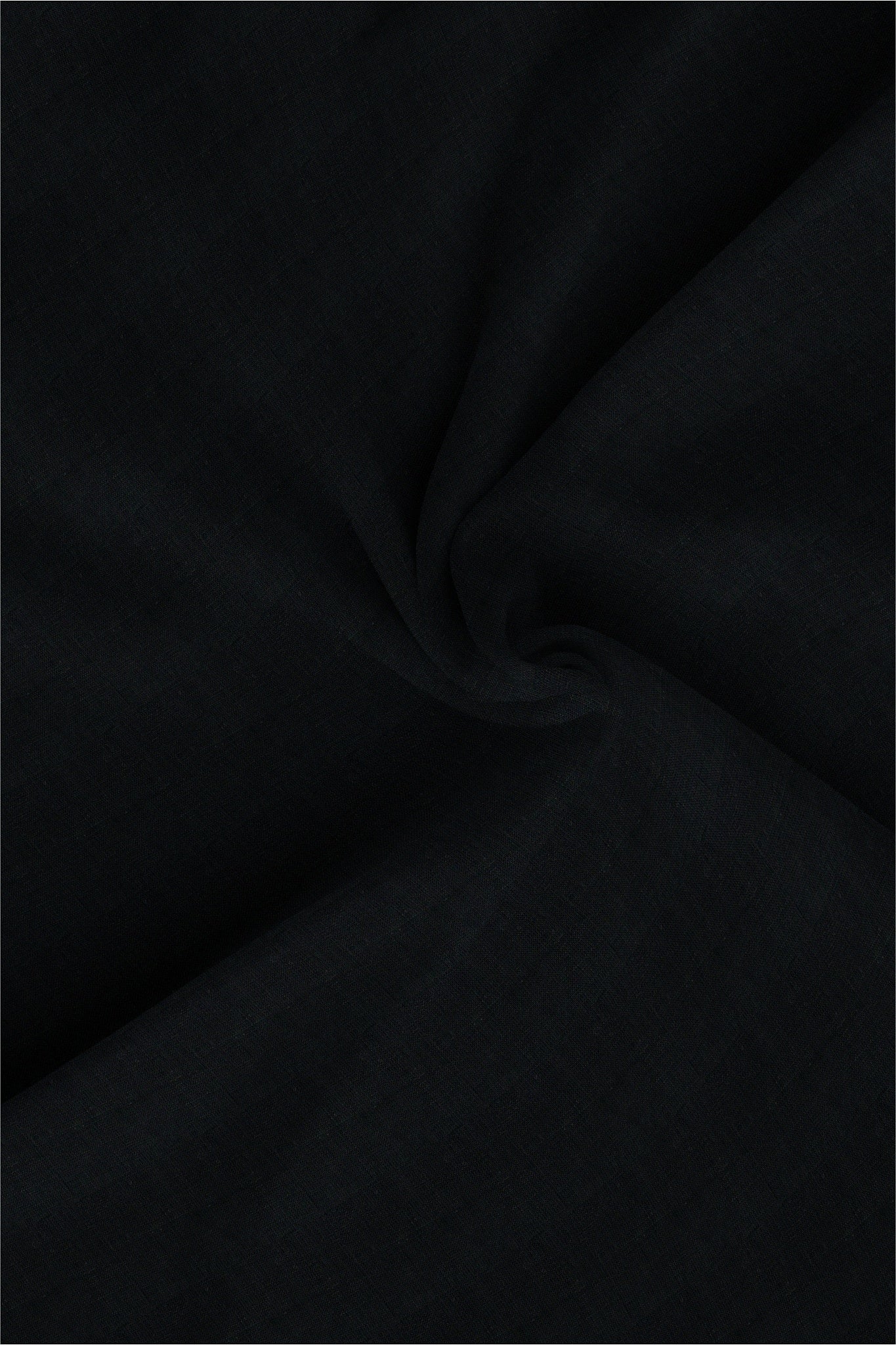 Jade Black Mandarin Collar Luxurious Linen Shirt