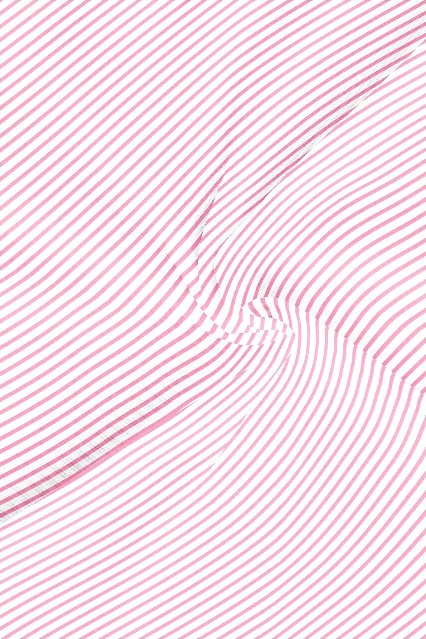 Millennial Pink and White Candy Stripes Cotton Shirt