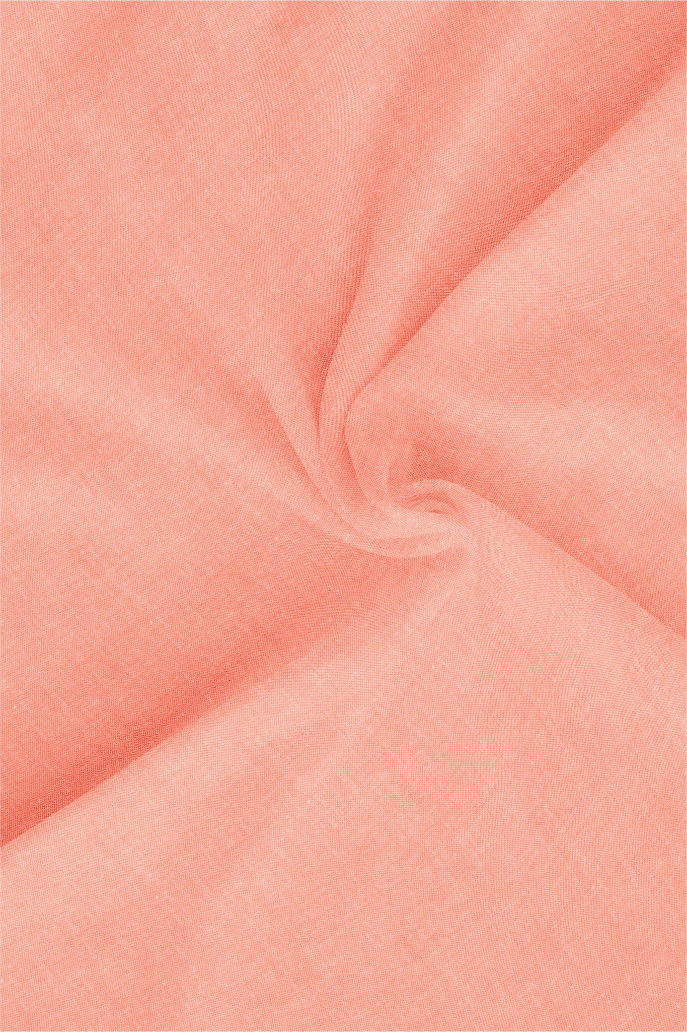 Celosia Orange Mandarin Collar Plain Oxford Cotton Formal Shirt
