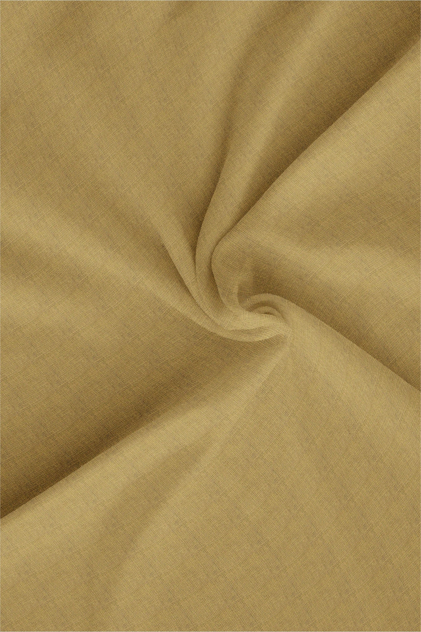 Dijon Mustard Mandarin Collar Luxurious Linen Shirt