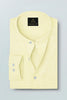 Cream Mandarin Collar Luxurious Linen Shirt